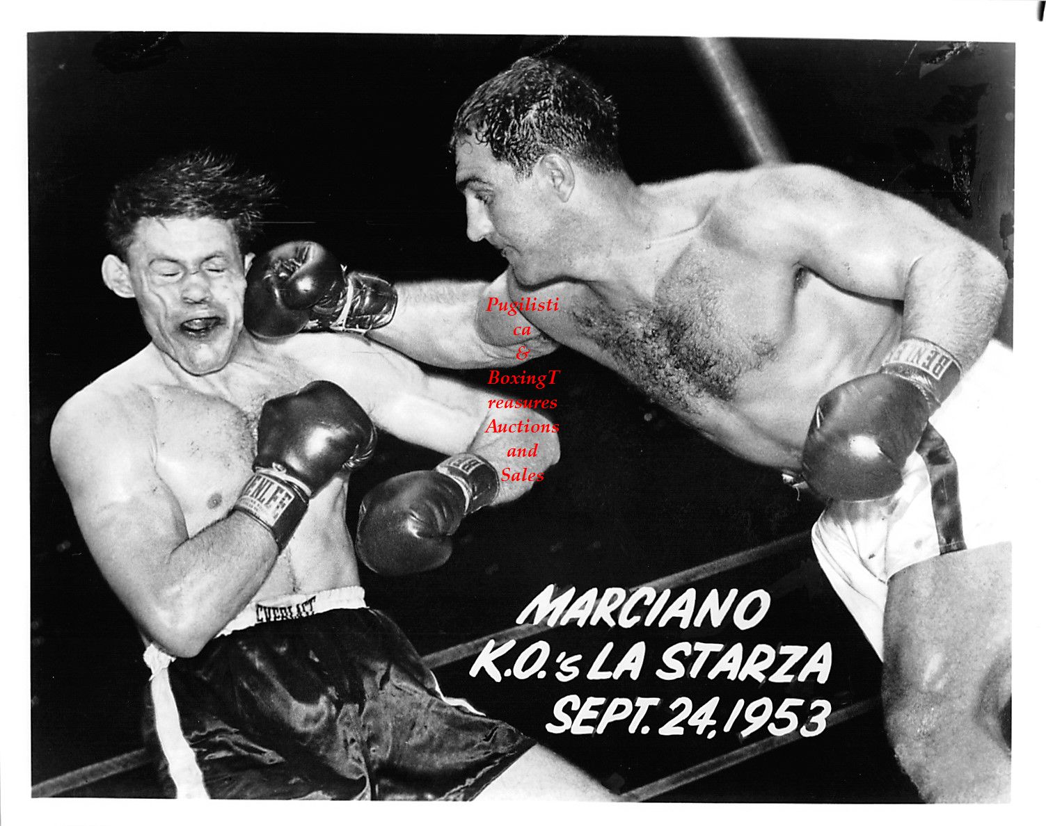 Boxing Photo #111 - Rocky Marciano vs. Roland LaStarza