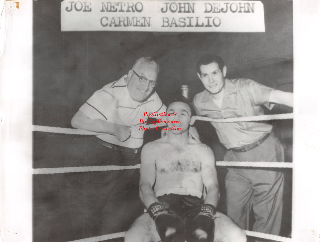 Boxing Photo #1229 - Carmen Basilio, John DeJohn, Joe Netro