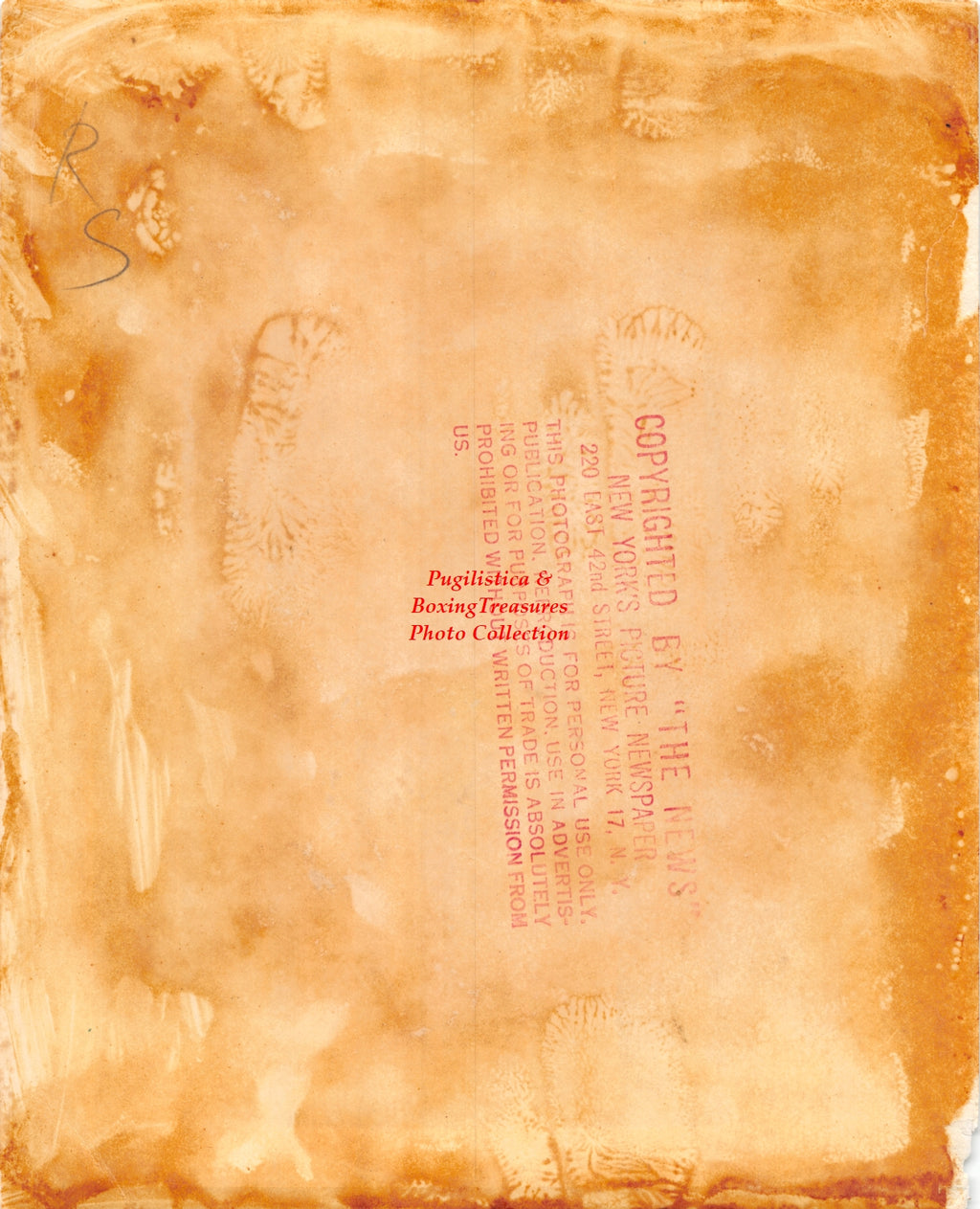 Boxing Photo #1272 - Vintage c. 1940's Unidentified Boxing Action Press Photograph