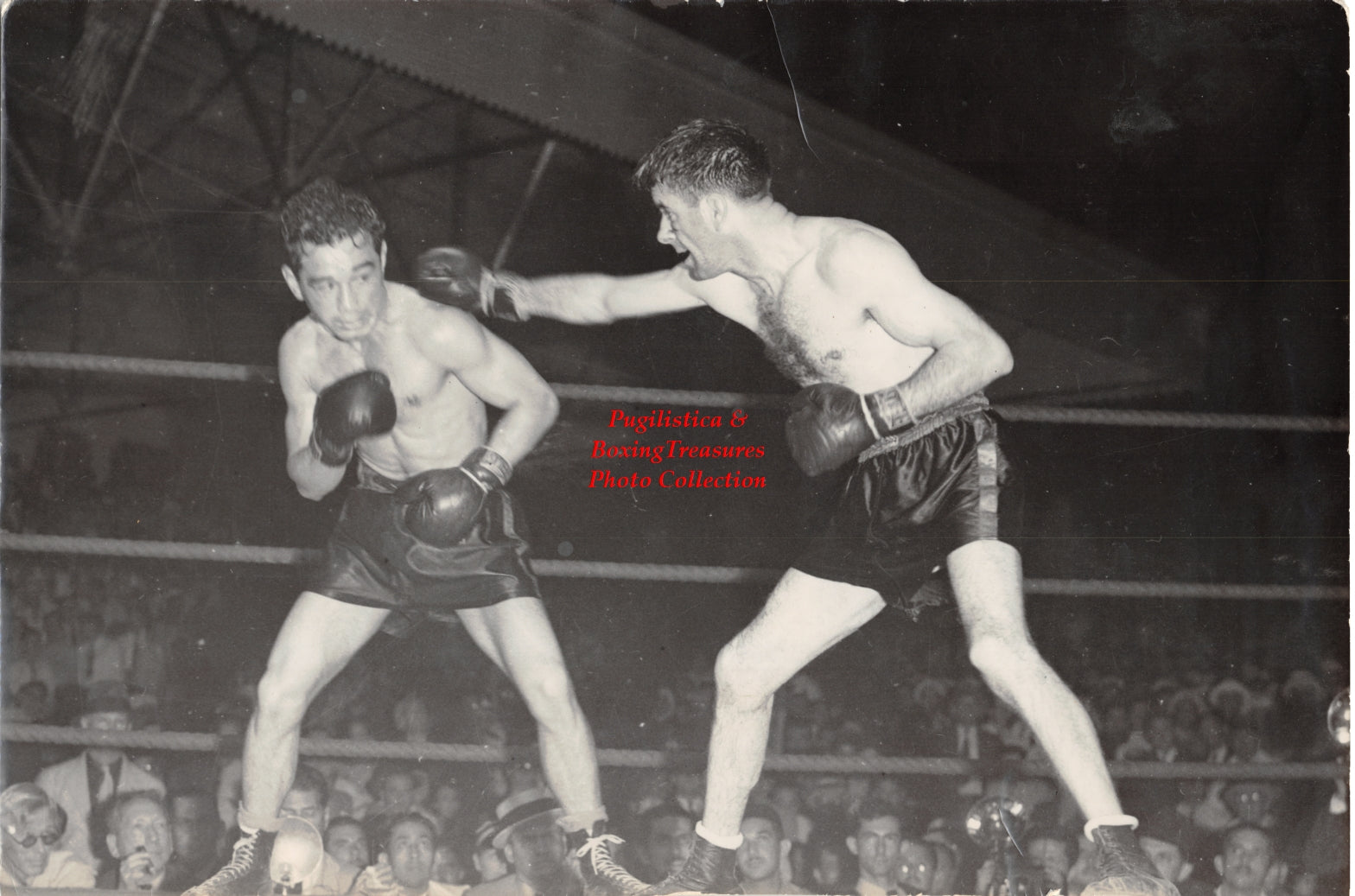 Boxing Photo #1274 - Unidentified c. 1940's Action Press Photograph