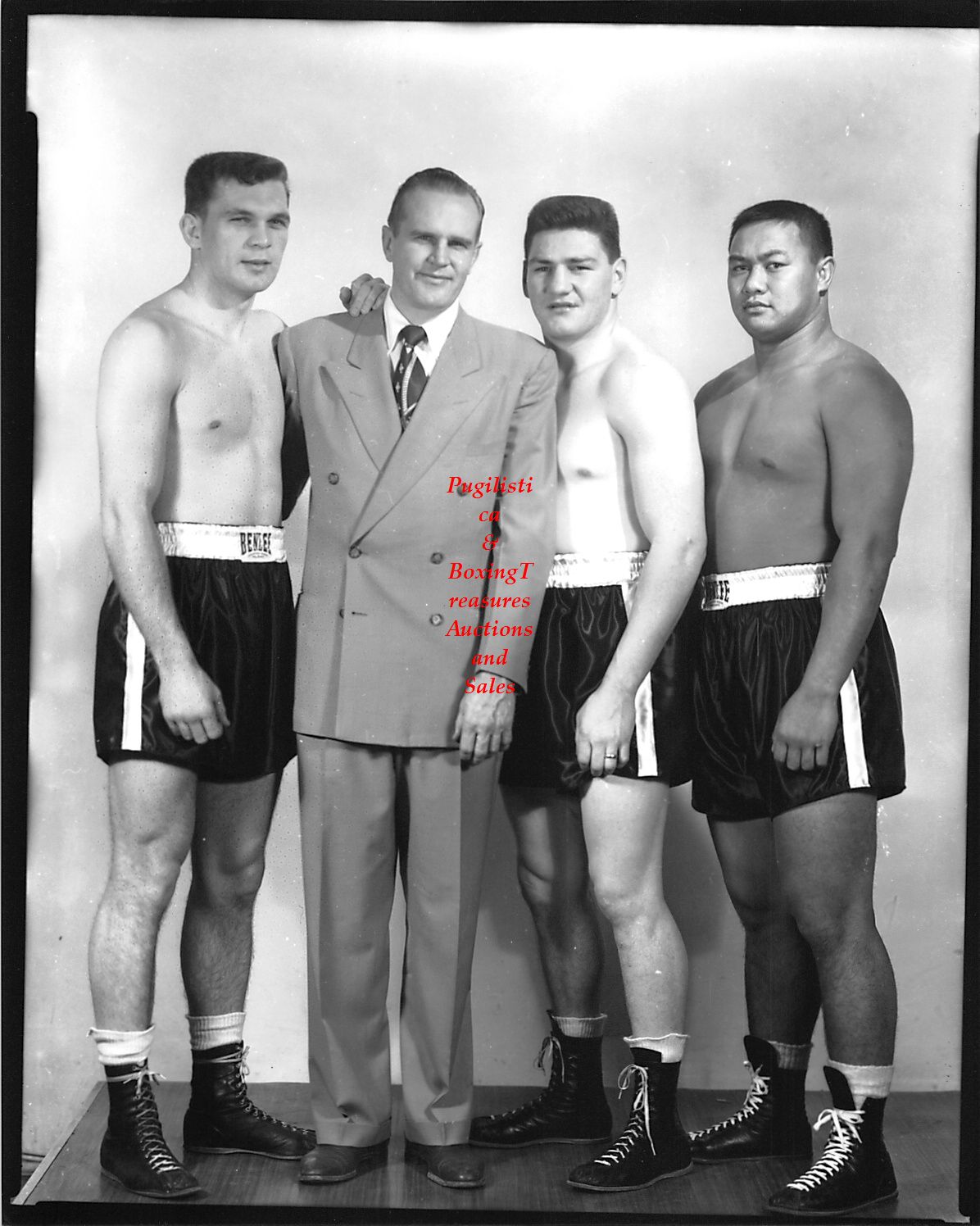 Boxing Photo #238 - Jack Nelson, Marv Jenson, Rex Layne, Charlie Kalani