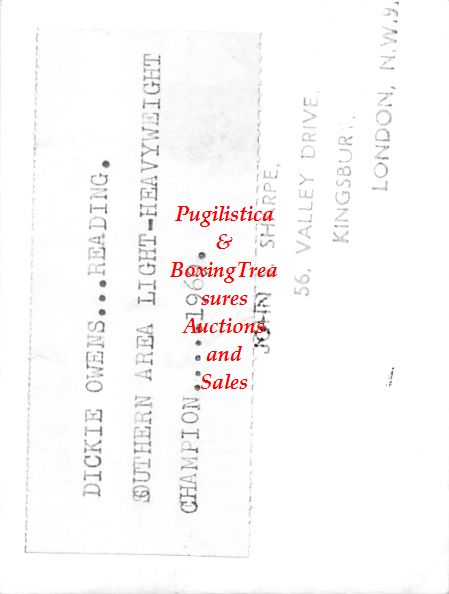 Boxing Photo #475 - Dickie Owens