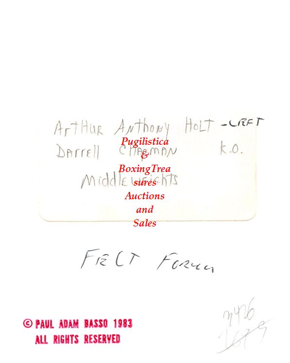 Boxing Photo #626 - Arthur Anthony Holt vs. Darrell Chapman