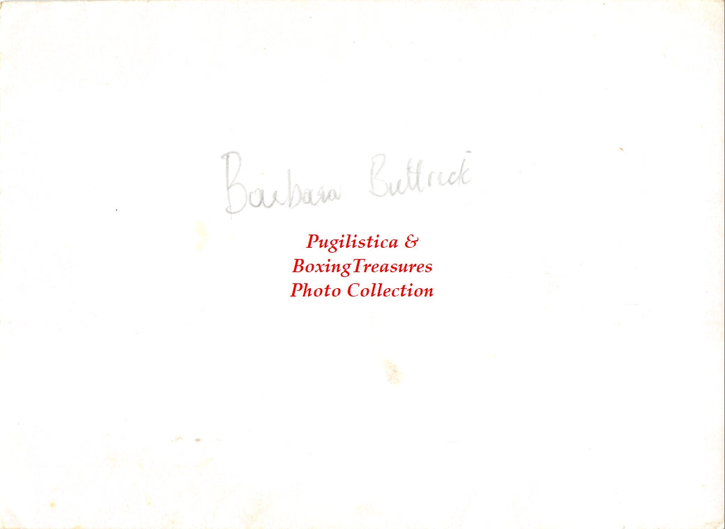 Boxing Photo #762 - Barbara Buttrick - c. 1960's Vintage Photograph - Female Boxing - (Boxing Hall of Famer)