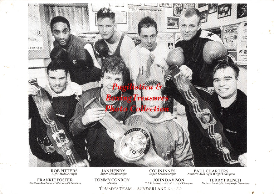 Boxing Photo #763 - Rob Pitters, Ian Henry, Colin Innes, Paul Charters, Frankie Foster, Tommy Conroy, John Davison, Terry French