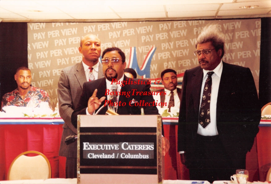 Boxing Photo #790 - Oliver McCall, Bonecrusher Smith, Murad Muhammad, Greg Page and Don King