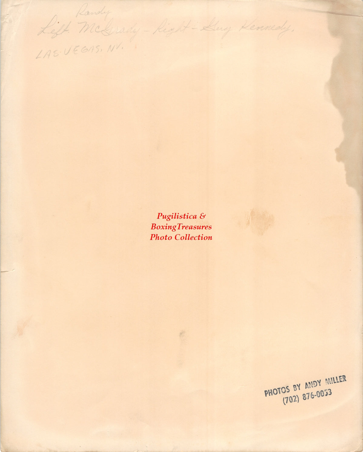 Boxing Photo #855 - Guy Kennedy vs. Randy McGrady