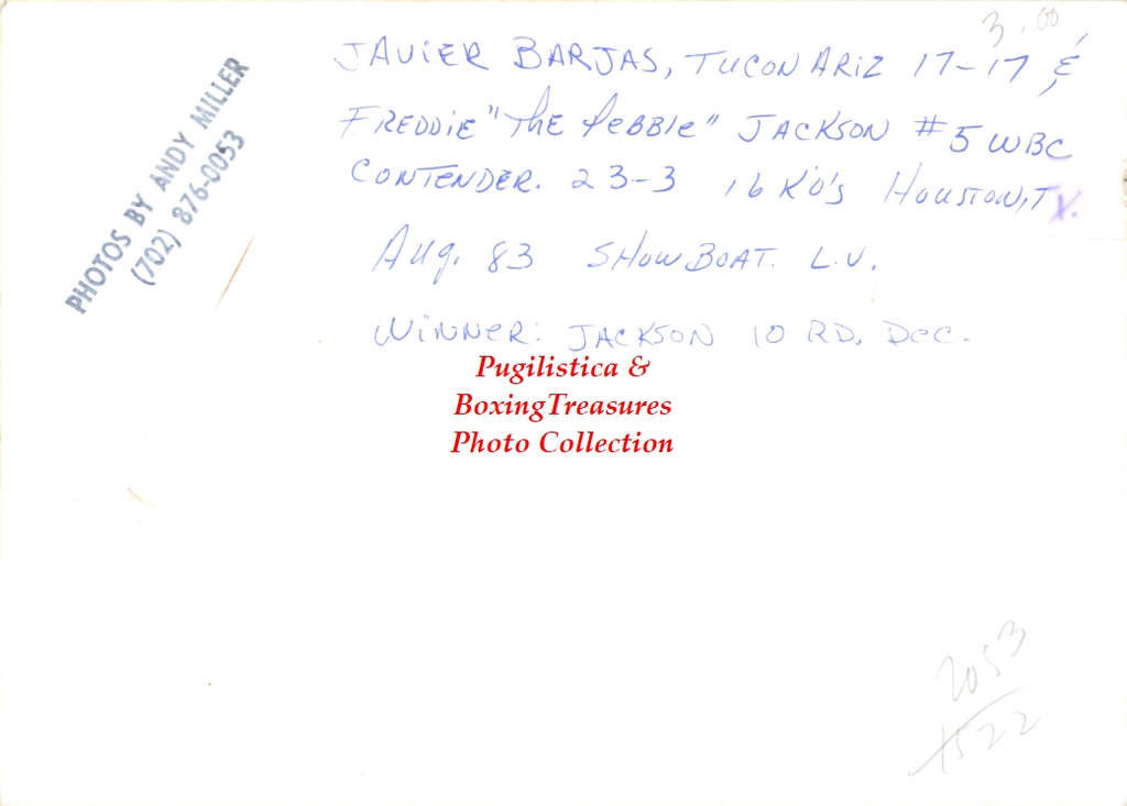 Boxing Photo #874 - Fred Jackson "The Pebble" vs. Javier Barajas