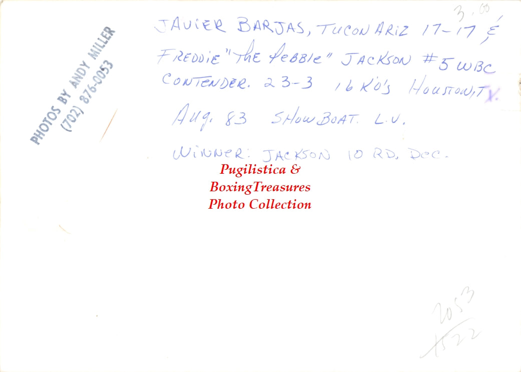 Boxing Photo #874 - Fred Jackson "The Pebble" vs. Javier Barajas