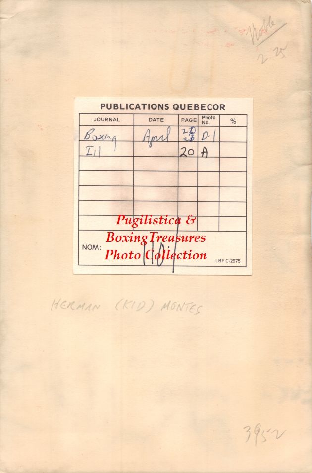 Boxing Photo #985 - Herman "Kid" Montes