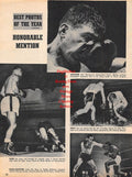 Boxing News Clipping #1181 - Rocky Castellani vs. Pierre Langlois, Tiger Jones vs. Jimmy Herring, Glen Flanagan, Lulu Perez, Paddy DeMarco, George Araujo, Ezzard Charles, Larry Watson, Blackie Vanderveer, Ted Murray, Al Wilson, Jimmy Carter, Tommy Collins