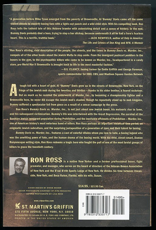 Bummy Davis vs. Murder Inc. - Boxing Book by Ron Ross