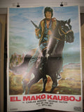 Carlos Monzon stars in "Macho Killers" - c. 1977 Vintage Movie Poster - Spaghetti Western