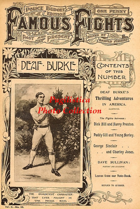 Deaf Burke - 11x17 Boxing Photographic Print