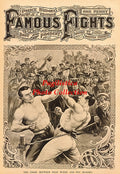 Deaf Burke vs. Ned Murphy - 11x17 Boxing Photographic Print