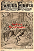Deaf Burke vs. Tom O'Connell - 11x17 Boxing Photographic Print