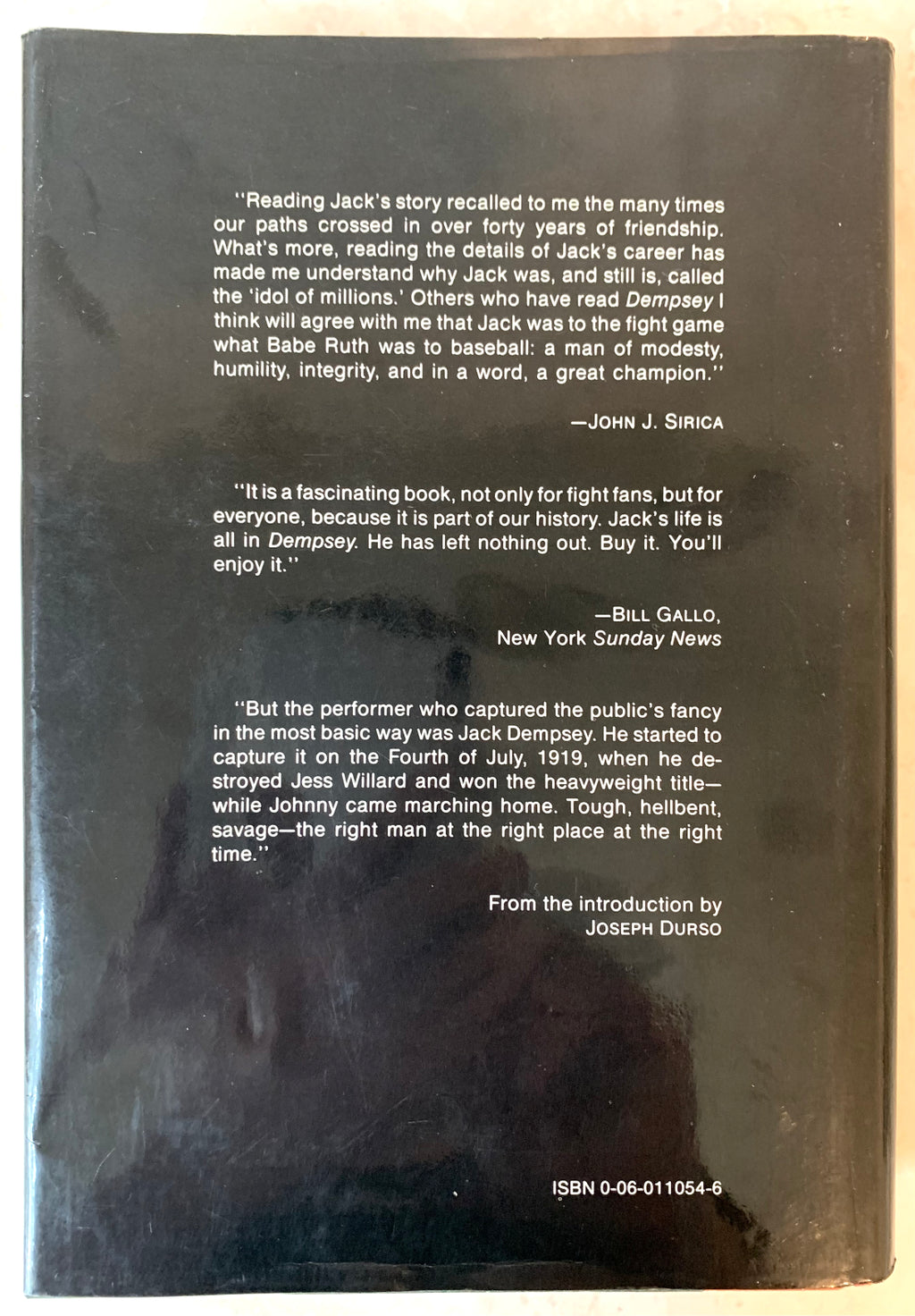 Dempsey by Jack Dempsey with Barbara Piatelli - 1977 Boxing Book - Hardcover / Dustjacket