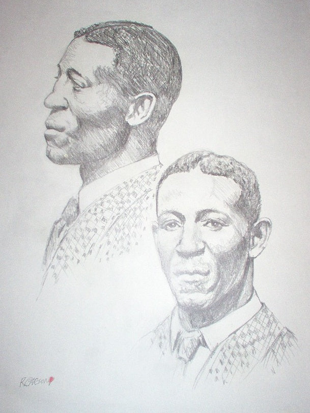 Denver Ed Martin - Original 18x24 Boxing Artwork by Bob Carson