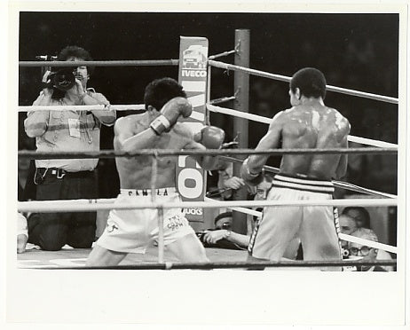 Felipe Canela vs. Nino LaRocca - 1984 Vintage Boxing Photograph #2