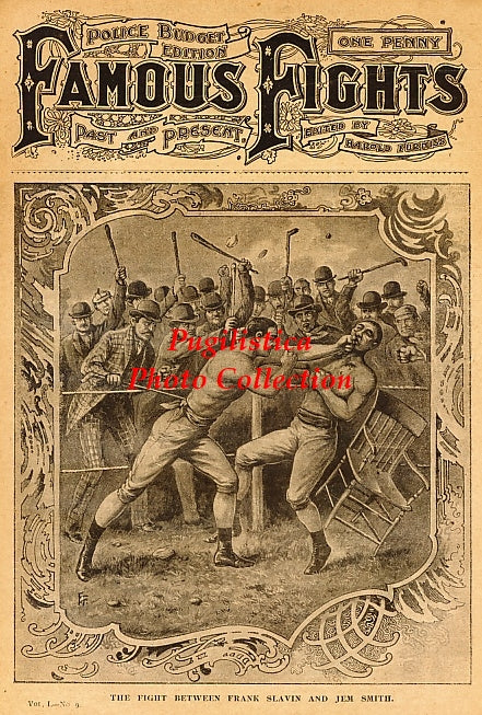 Frank Slavin vs. Jem Smith - 11x17 Boxing Photographic Print