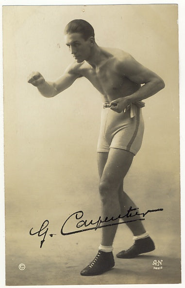 Georges Carpentier - Vintage 1921 Real Photo Boxing Postcard