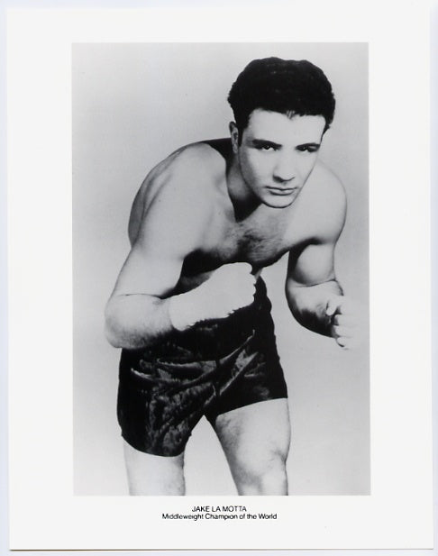 Jake LaMotta B&W Boxing Photograph