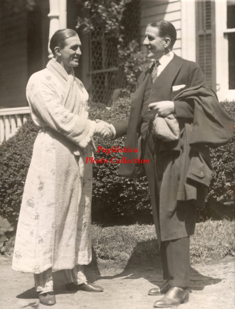 James J. Corbett and Georges Carpentier - 11x17 Boxing Photograph