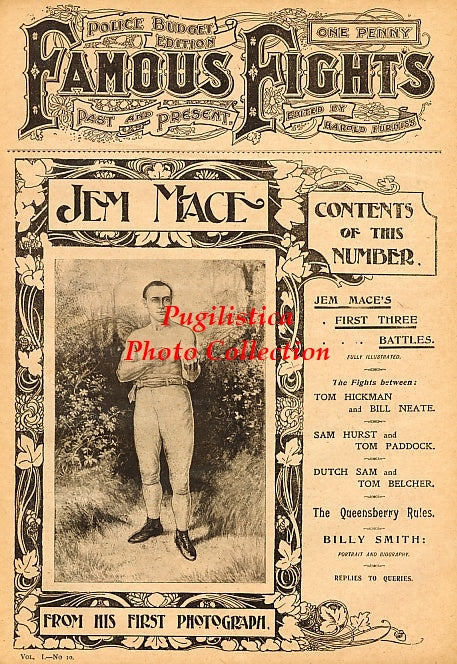 Jem Mace - 11x17 Boxing Photographic Print