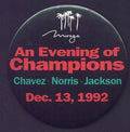 Julio Cesar Chavez vs. Marty Jakubowski - 1992 Souvenir Pinback Button