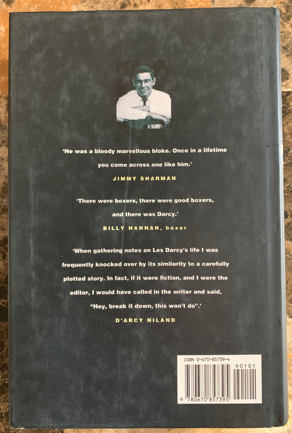 Les Darcy - Home Before Dark: The Story of a Great Australian Hero - 1995 Boxing Book / Hardcover with Dustjacket