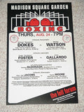 Michael Dokes, Kevin Kelley, Seamus McDonagh - August 25, 1989 MSG Fight Poster