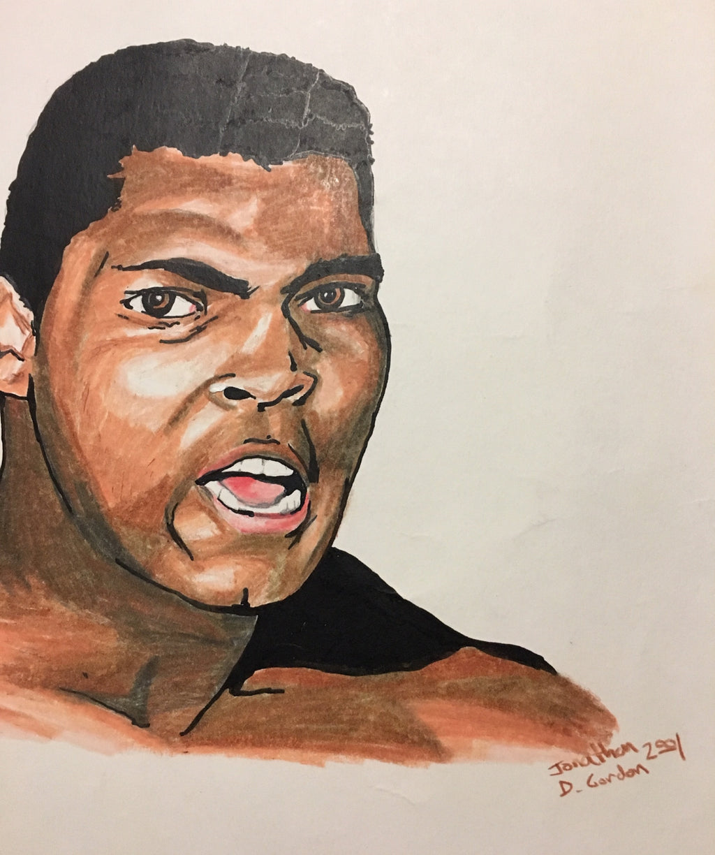 Muhammad Ali - Original Artwork by Jonathan D. Gordon - 23x16