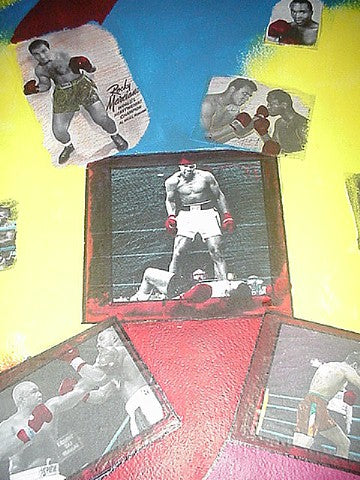 Muhammad Ali, Rocky Marciano, etc., Boxing Painting by Olman