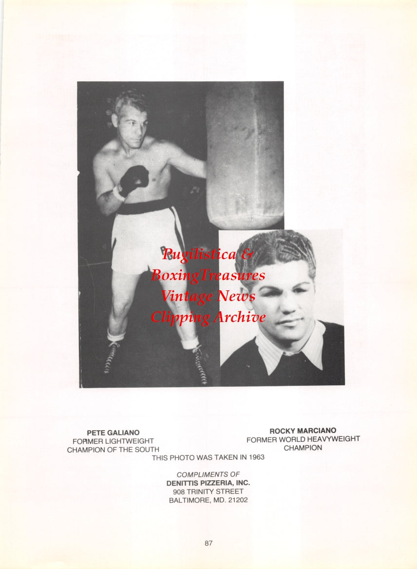 Boxing News Clipping #2782 - Pete Galiano