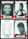 1992 Brown's Boxing Cards Complete Set (72) - Lennox Lewis, James Toney, Mark Gastineau +++