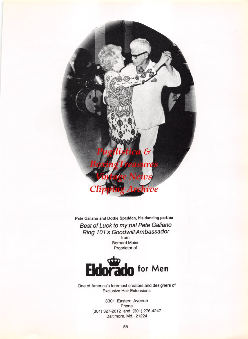 Boxing News Clipping #2766 - Pete Galiano and Dottie Spedden