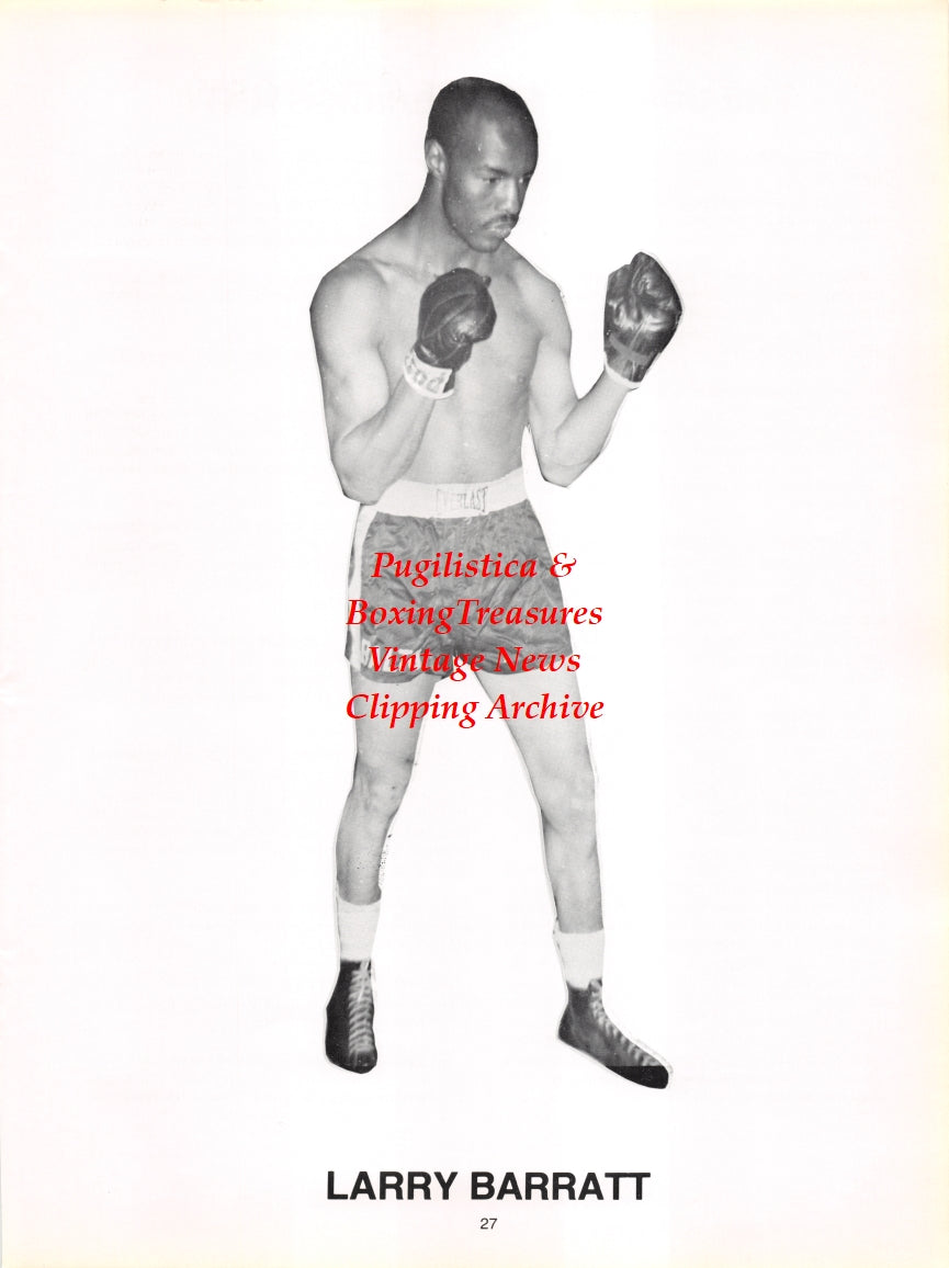 Boxing News Clipping #2752 - Larry Barratt, Johnny Frederick