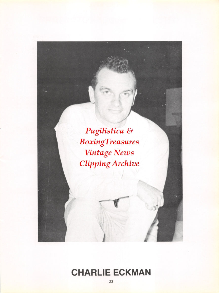 Boxing News Clipping #2750 - Charlie Eckman, Jimmy McDermott