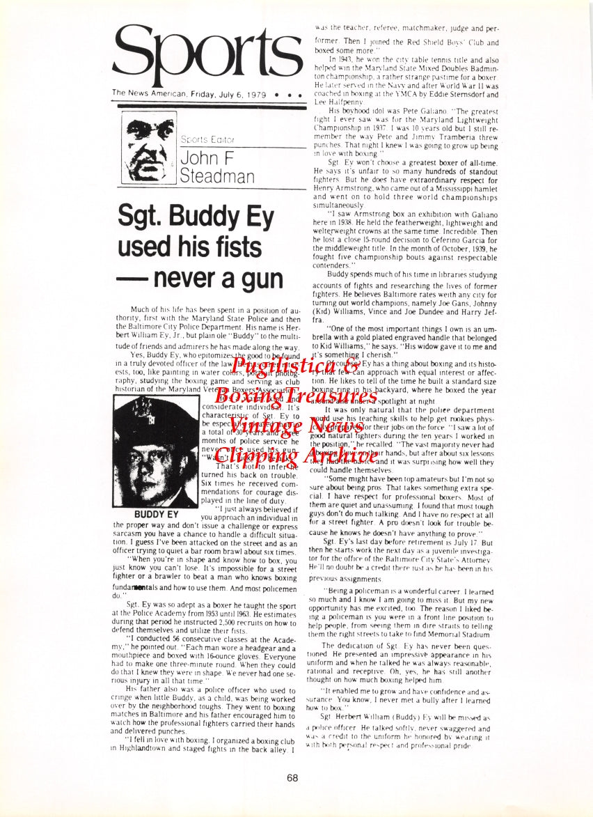 Boxing News Clipping #2772 - Nick Bass, Buddy Ey