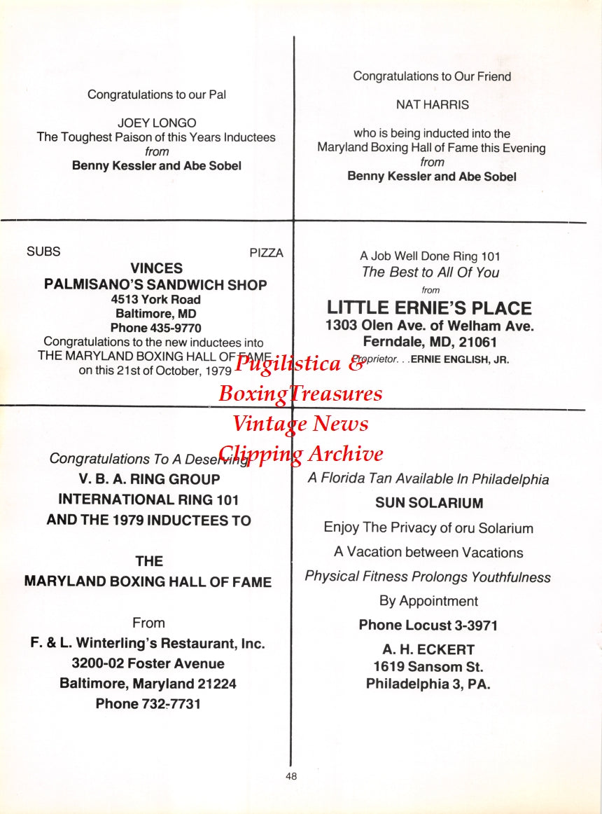 Boxing News Clipping #2762 - Pete Galiano, Joanna Schaefer, John Schaefer