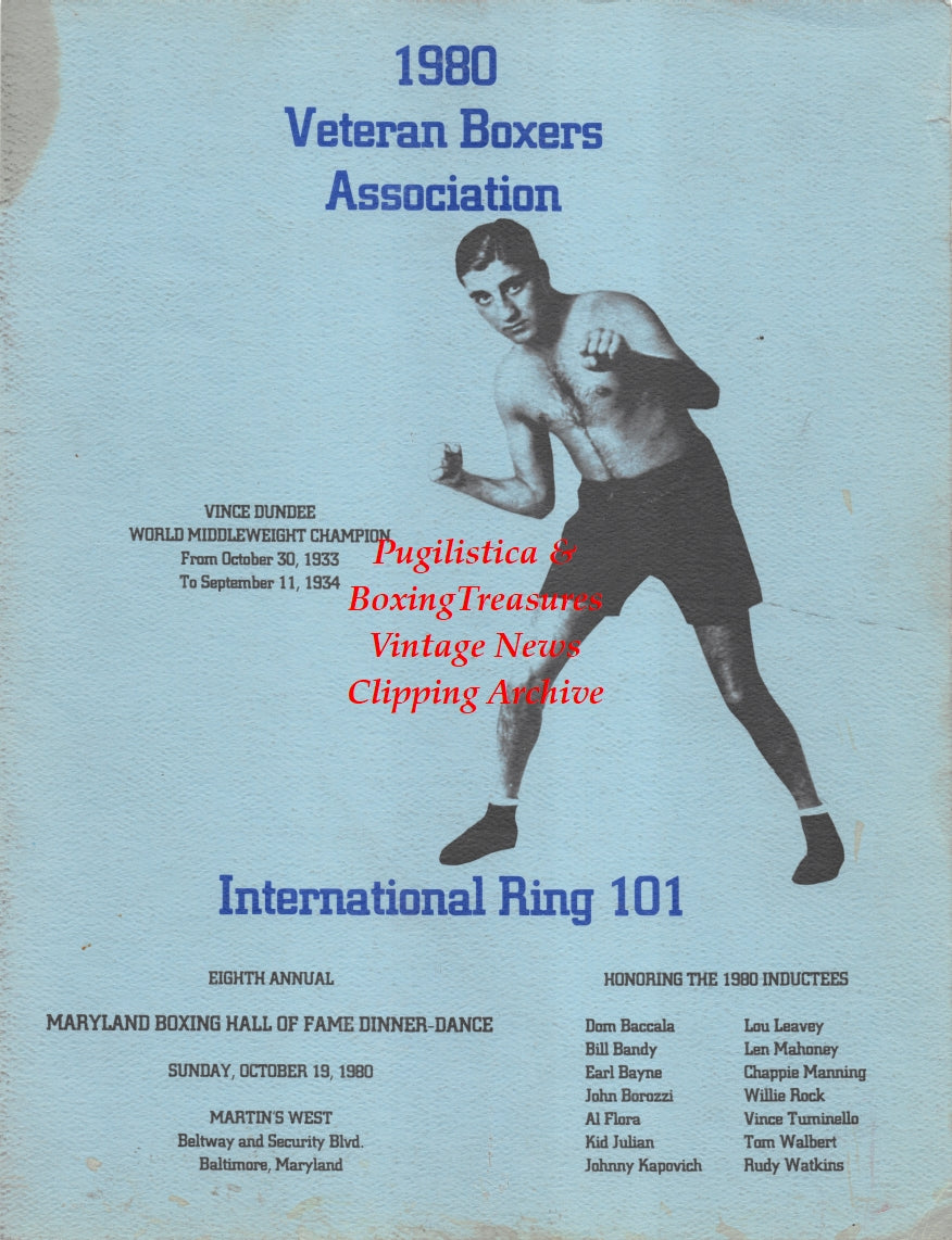 Boxing News Clipping #2685 - Vince Dundee