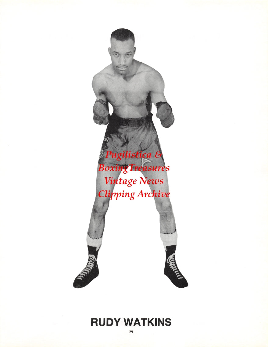 Boxing News Clipping #2699 - Rudy Watkins, Michael Kid Julian