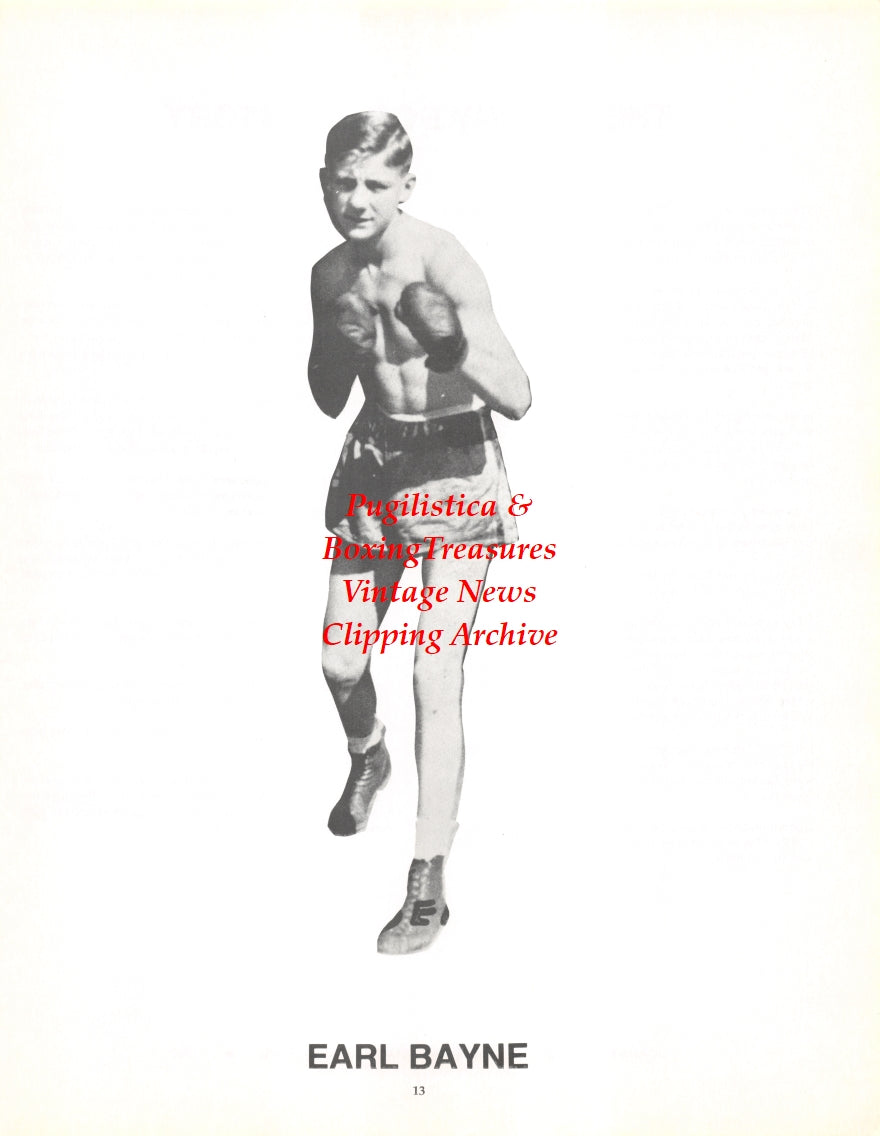Boxing News Clipping #2691 - Earl Bayne, Johnny Borozzi