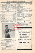Boxing News Clipping #2625 - Sammy Stearns, Ad for Everlast Boxing Hand Protector Gloves