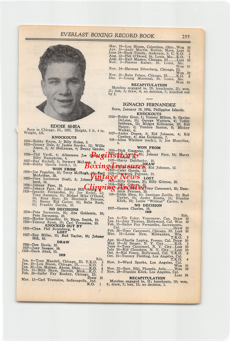 Boxing News Clipping #2609 - Eddie Shea