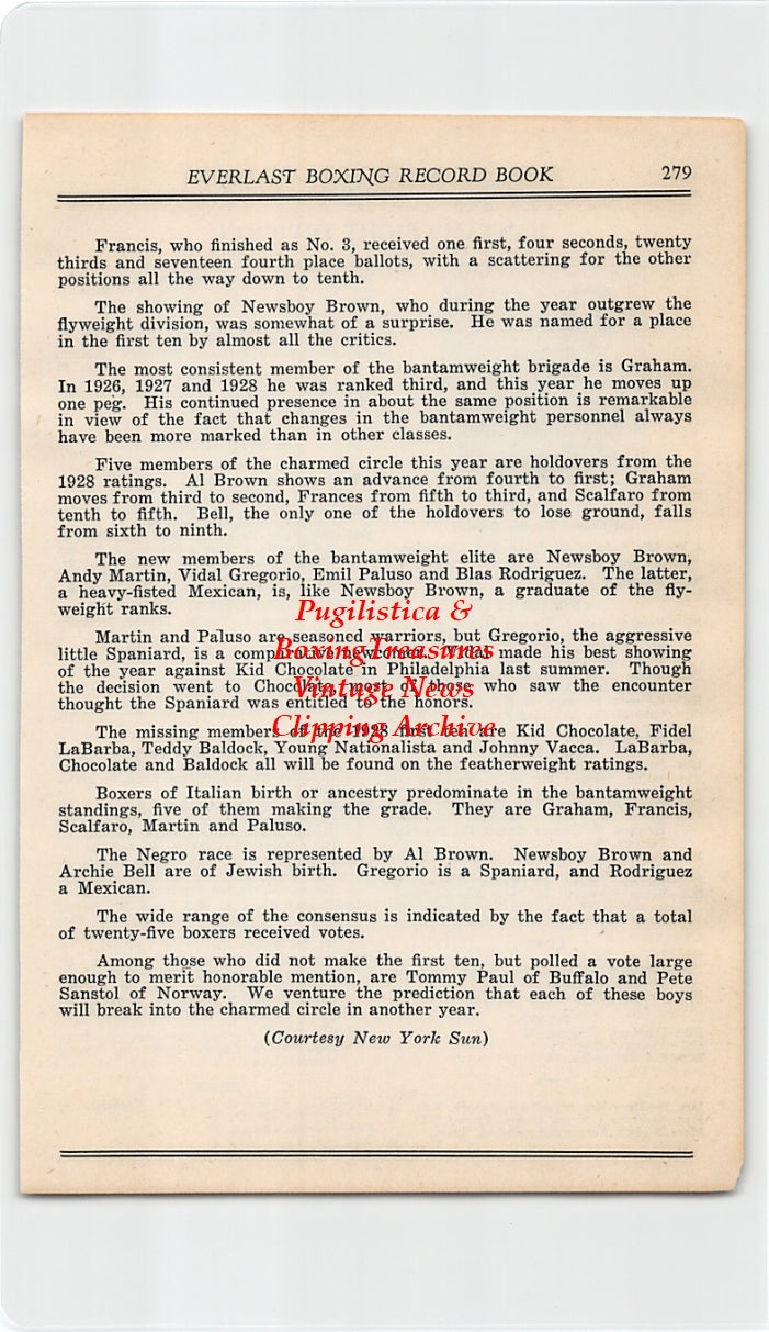Boxing News Clipping #2612 - Panama Al Brown