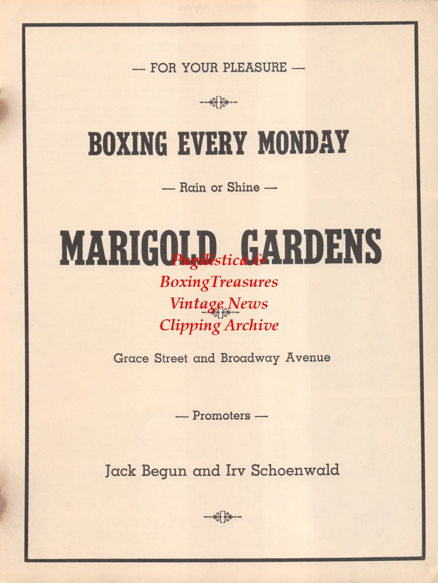 Boxing News Clipping #2641 - Marty Luck, Paddy Nee, Charley Burns