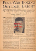 Boxing News Clipping #2433 - Mike O'Dowd, Gene Tunney