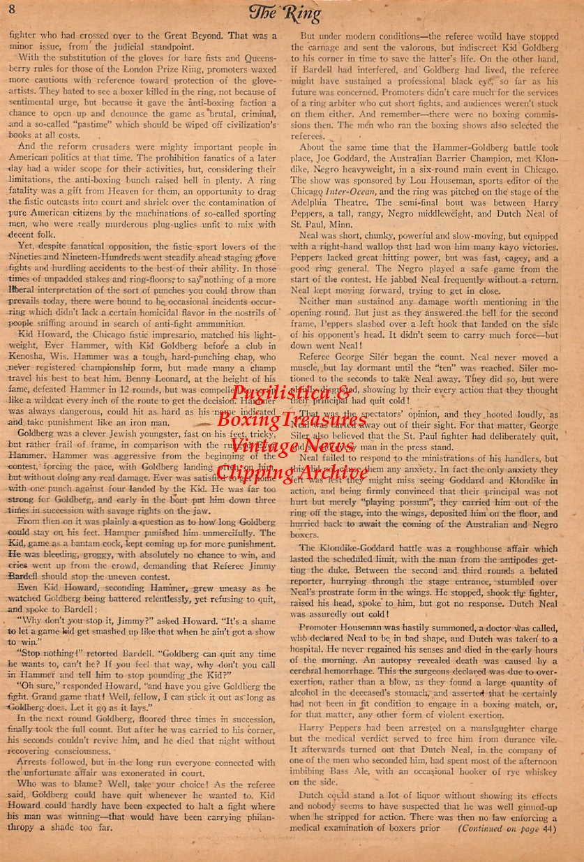Boxing News Clipping #2553 - Jimmy Barry