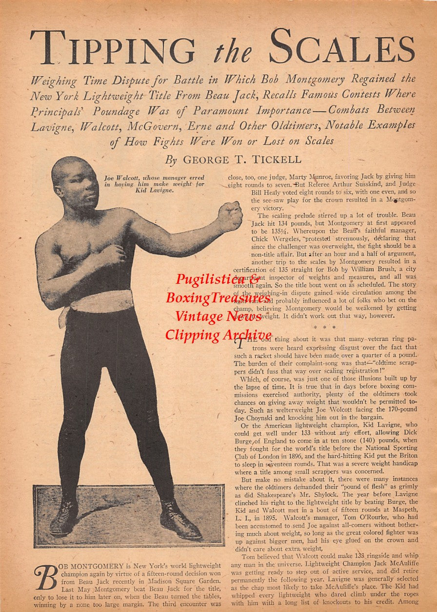 Boxing News Clipping #2510 - Barbados Joe Walcott, Victor Grupico, Terry Gibson, Henry Clay
